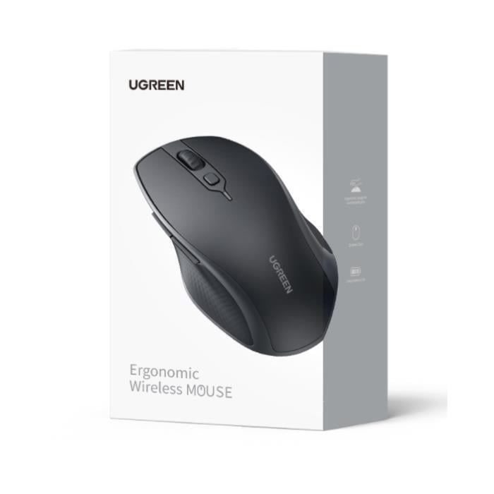 Wireless Mouse UGREEN MU101, 4000DPI, BT / USB Receiver, Μαύρο - Image 2