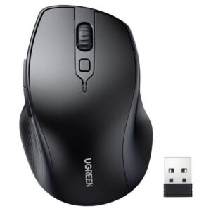 Wireless Mouse UGREEN MU101, 4000DPI, BT / USB Receiver, Μαύρο