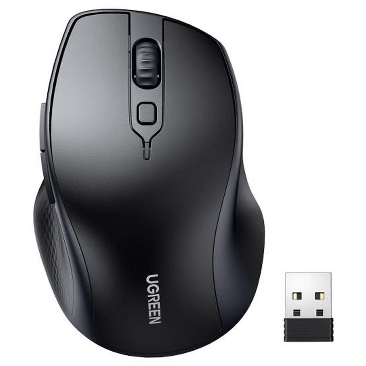 Wireless Mouse UGREEN MU101, 4000DPI, BT / USB Receiver, Μαύρο