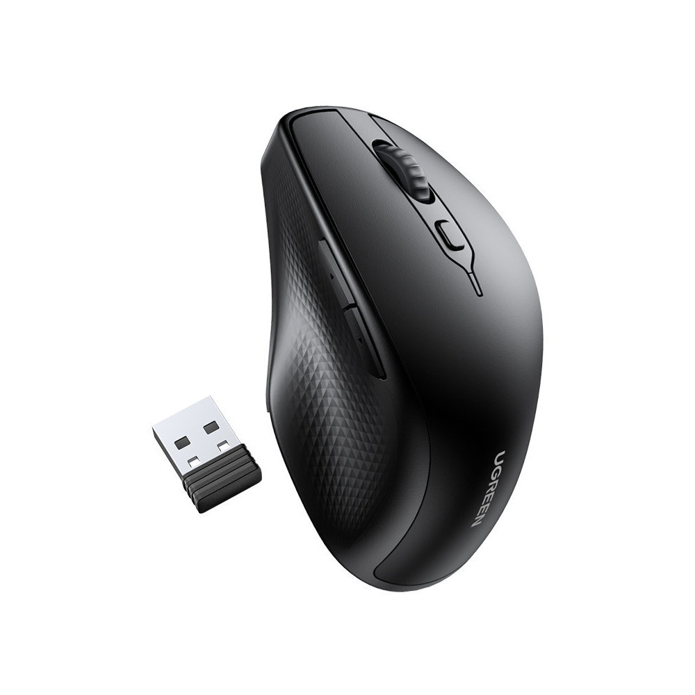 Wireless Mouse UGREEN MU101, 4000DPI, BT / USB Receiver, Μαύρο - Image 3
