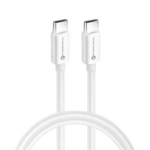 FORCELL C338 F-ENERGY καλώδιο Type C σε Type C PD QC4.0 3A 60W 1m λευκό