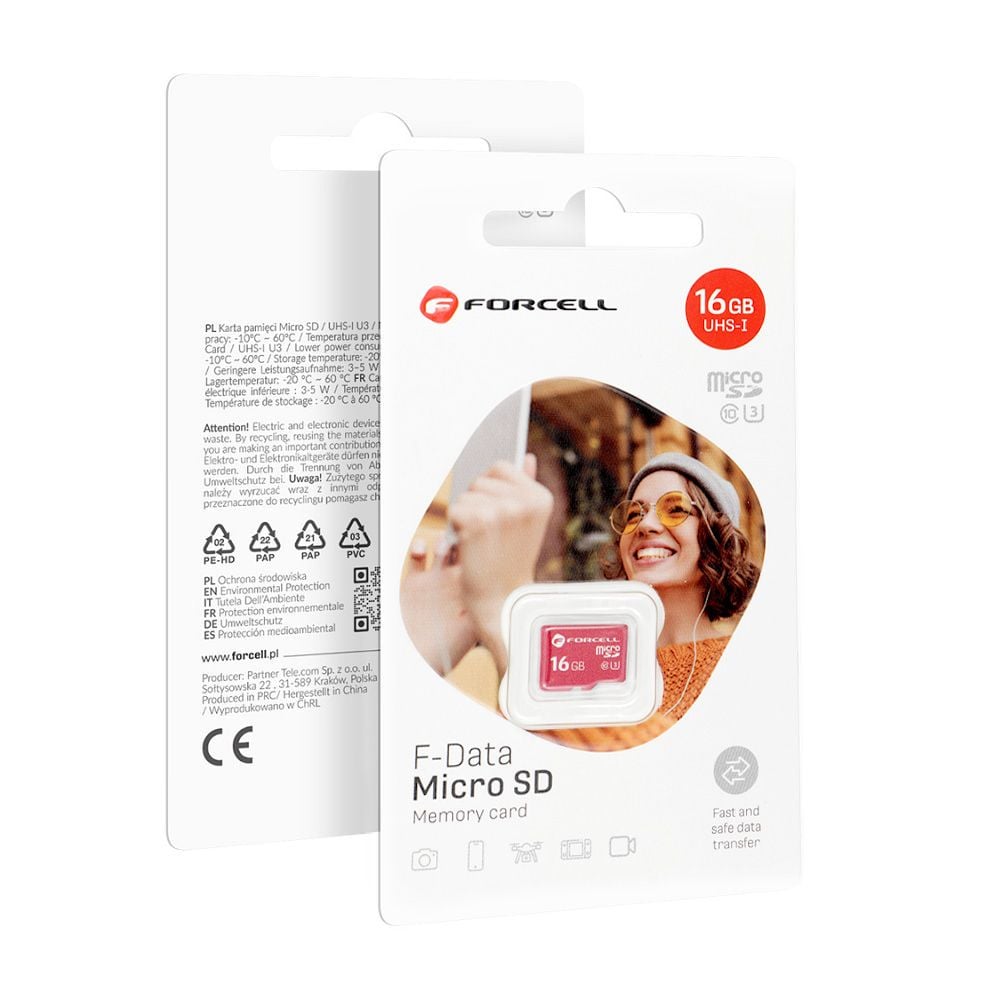 FORCELL F-DATA κάρτα μνήμης 16GB UHS-I U3 κλάση 10