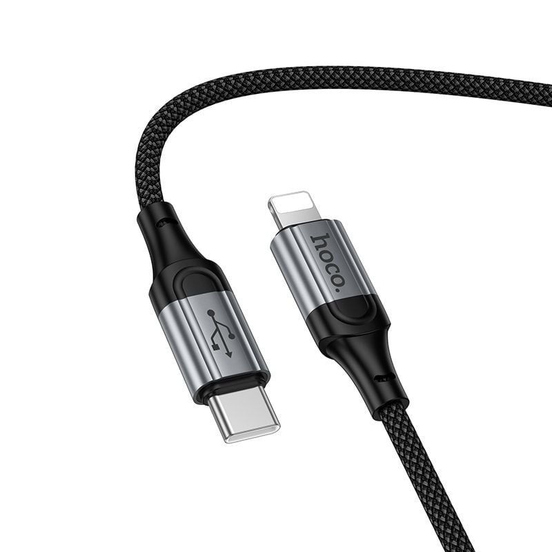 Καλώδιο USB-C σε Lightning Hoco PD 2,4A 1,5m X121 μαύρο - Image 4