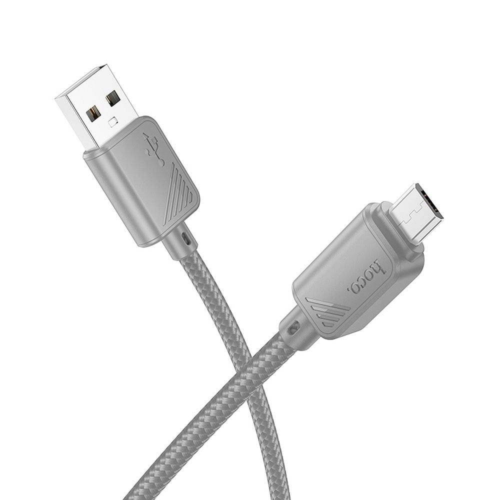 Hoco X113 Καλώδιο USB A σε Micro USB 2,4A 1m γκρι