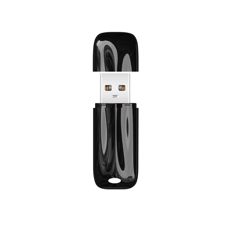 XO Flash Drive U20 128GB, USB 2.0 μαύρο - Image 3