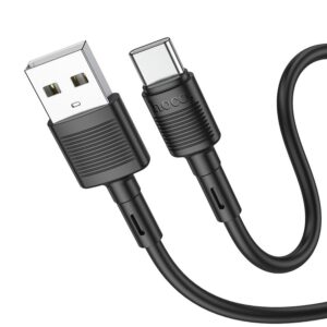 HOCO X83 καλώδιο USB A σε Type C 3A 1m μαύρο