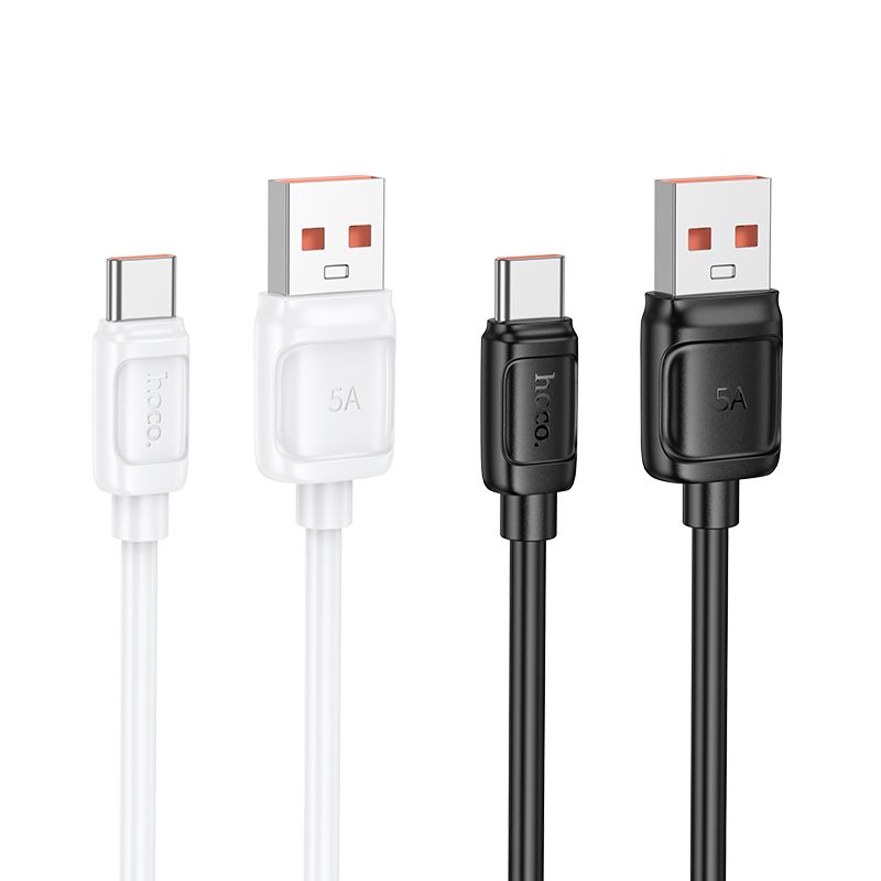 Cable USB-A to USB-C Hoco PD 5A 100W 1m X115 black - Image 5