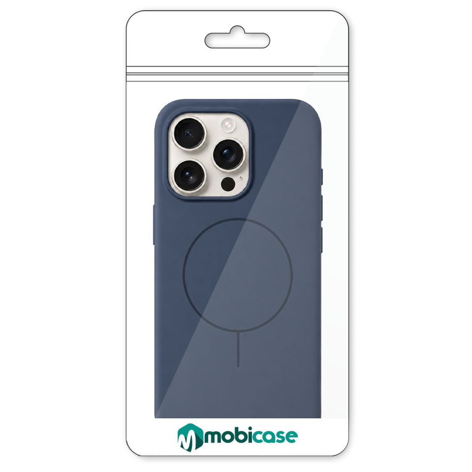Θήκη Soft Touch MagSafe Magnetic 2mm MobiCase για iPhone 17 Μπλέ Magsafe - Image 2