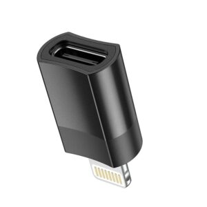 Adapter USB-C to Lightning Hoco UA17 black