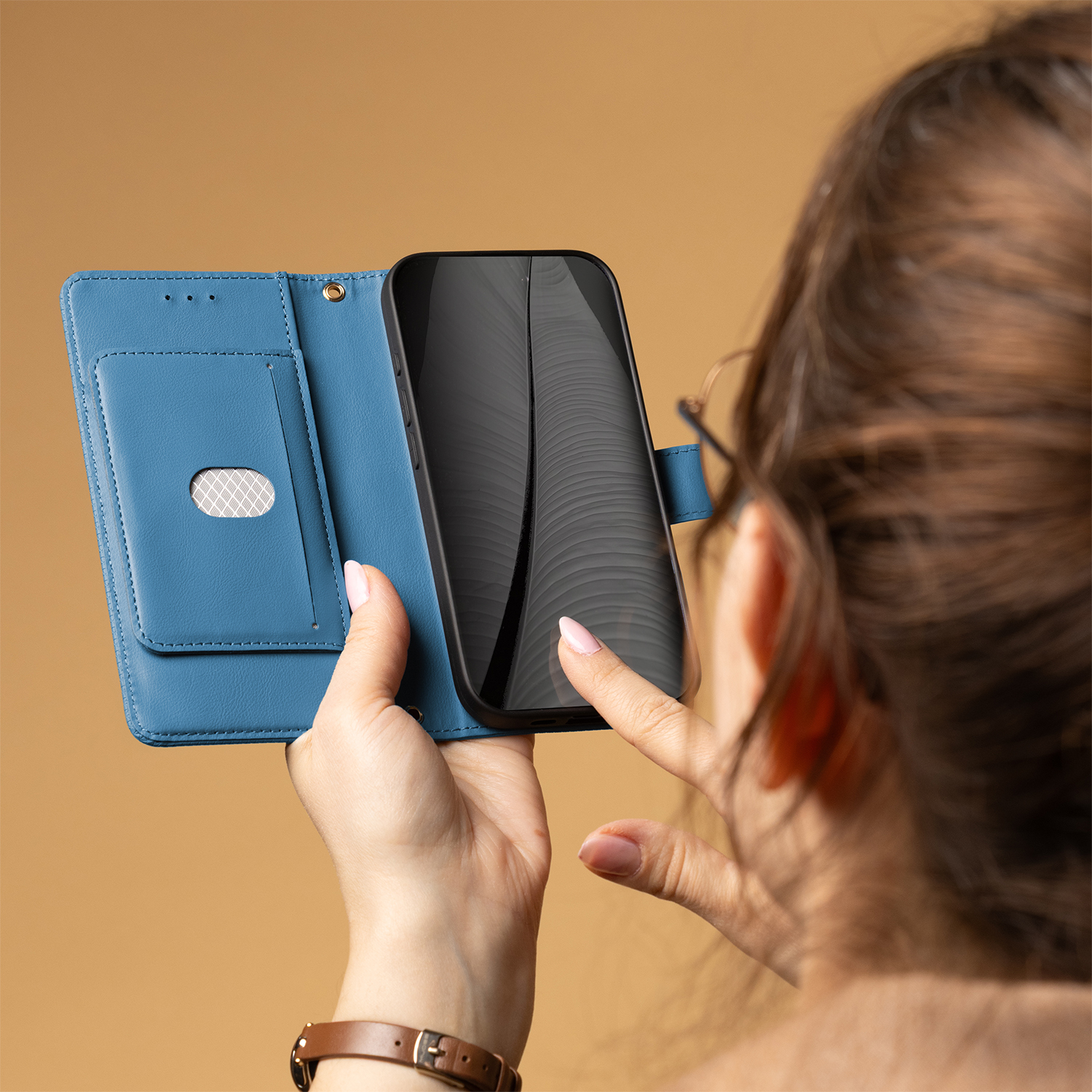 Book Triangle case for Xiaomi Redmi 15C 4G EU / 15C 5G EU (173.16 x 81.06 x 8.2 mm) blue - Image 6