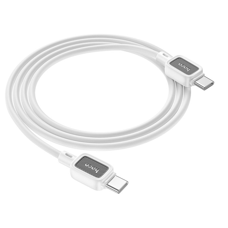 Καλώδιο USB-C σε USB-C Hoco 3A 60W 1m X108 λευκό - Image 3