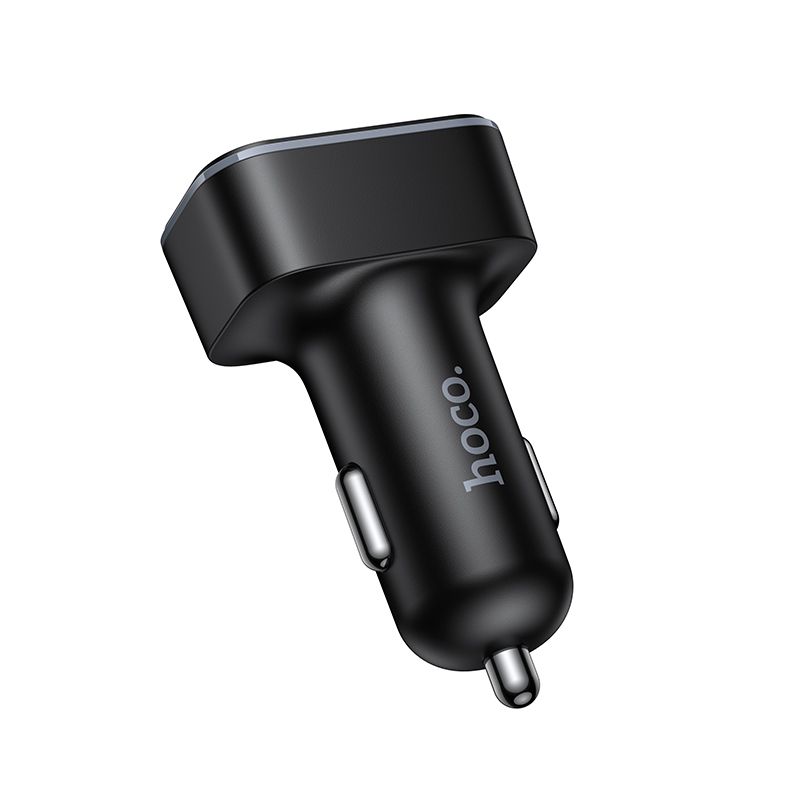 Φορτιστής αυτοκινήτου Hoco με LCD 2xUSB-A + 1xUSB-C PD QC3.0 42W Z63A μαύρος - Image 5