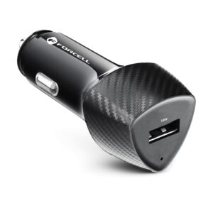FORCELL F-ENERGY Carbon CC50-1A φορτιστής αυτοκινήτου USB A QC3.0 3A 18W μαύρος