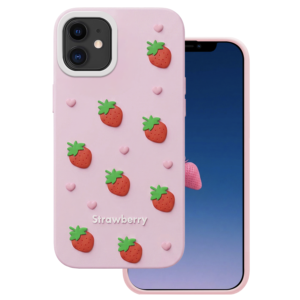 Strawberry case for iPhone 11 pink