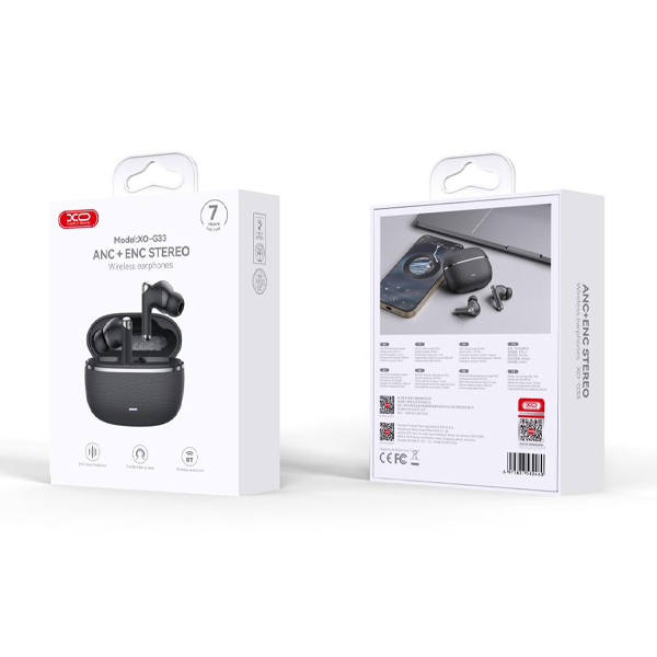 XO HF TWS, ENC, Dual mic, Leather, black – G33 - Image 2