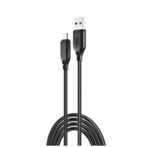 XO Καλώδιο USB-A – Micro USB, 2.4A, μαύρο – NB235