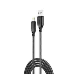 XO Cable USB-A – Lightning, 1m, 2.4A, black – NB235