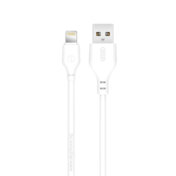 XO Cable USB-A – Lightning, 2m, 2.1A, NB103 white