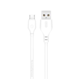 Καλώδιο USB – Micro USB, XO, 2.1A, 2m, NB103 λευκό