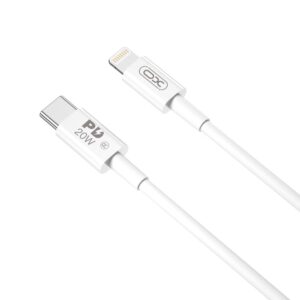 XO Cable Type-C – Lightning, 2m, 20W, NB-Q189B white