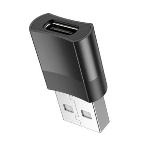 Adapter OTG USB-A to USB-C Hoco UA17 black