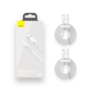 BASEUS Cables (SET 2 pcs.) , USB-A – Type-C, 40W, 1.5m, 5A, TZCATZJ-02 /black/