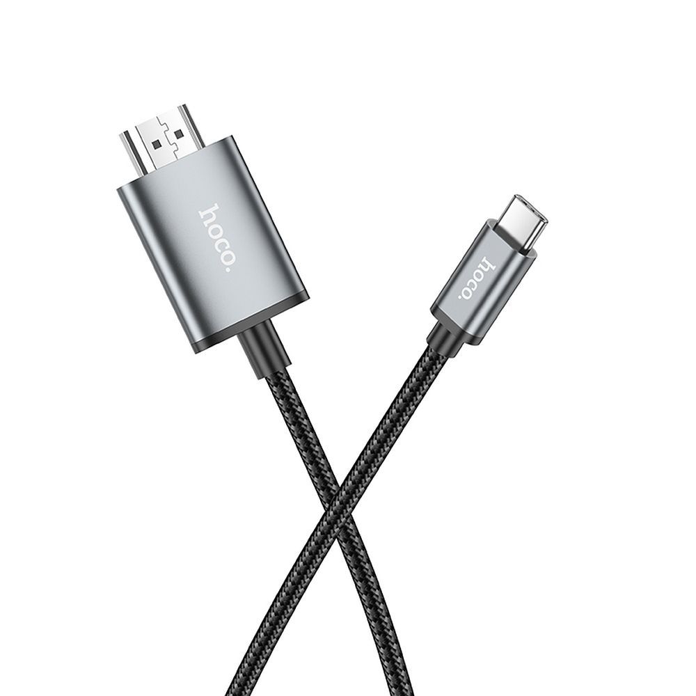 Cable USB C to HDMI Hoco 4K 30Hz 2m UA27 metal gray - Image 7