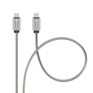 FORCELL C237 F-ENERGY Metal καλώδιο Type C σε Type C PD QC4.0 3A 60W 1m ασημί