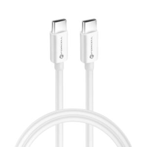 FORCELL F-ENERGY C339 καλώδιο Type C σε Type C PD QC4.0 5A 100W 1m λευκό