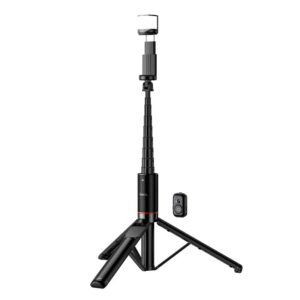 Hoco Selfie Stick τρίποδο με τηλεχειριστήριο & LED φως K34 μαύρο