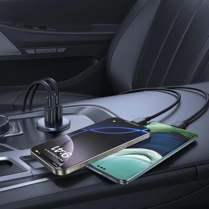 BASEUS 12V 30W, USB-A + USB-C, GoTrip DP1 black – C00072300123-00 - Image 7