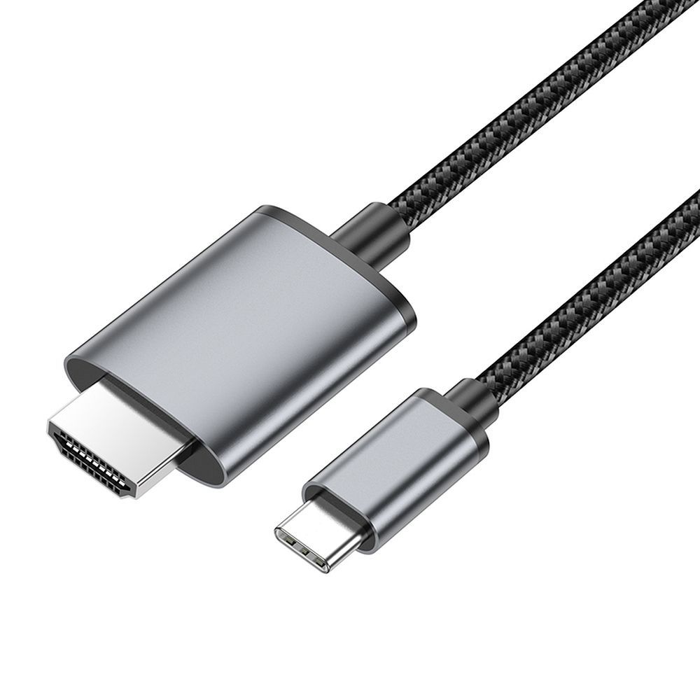 Cable USB C to HDMI Hoco 4K 30Hz 2m UA27 metal gray - Image 4