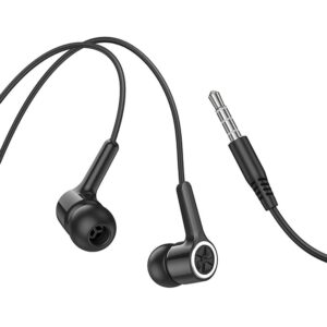 Hoco M104 ενσύρματα ακουστικά Jack 3,5mm με μικρόφωνο μαύρα