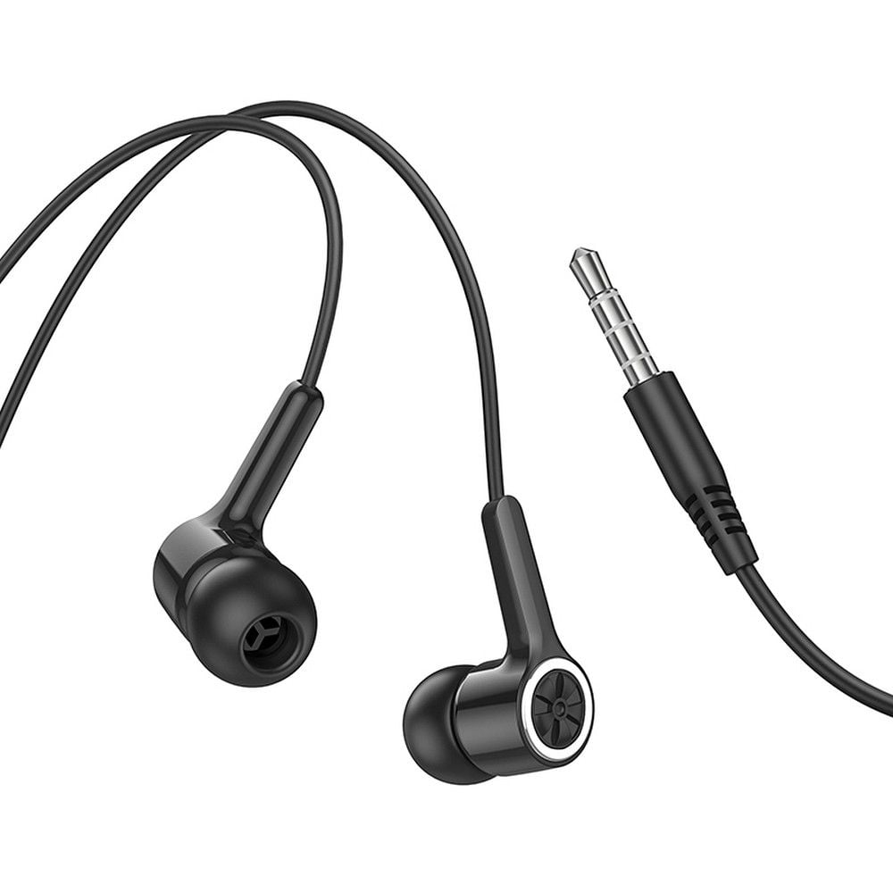 Hoco M104 ενσύρματα ακουστικά Jack 3,5mm με μικρόφωνο μαύρα