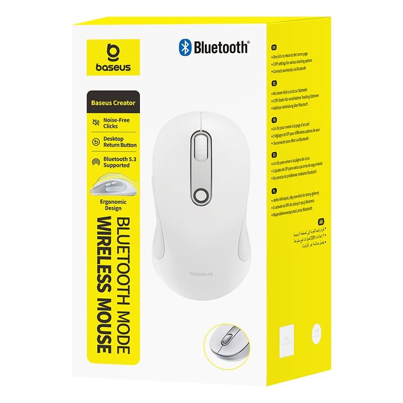 BASEUS Mouse F02 Ergonomic Wireless /white/ – B0203202 - Image 2