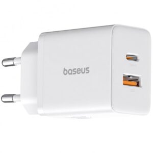 BASEUS 220V 30W, USB-A + USB-C, Cube Pro white – P10111404213-00