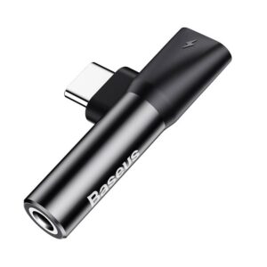 BASEUS Adapter Type-C σε 3.5mm + USB-C, CATL41-01 μαύρο
