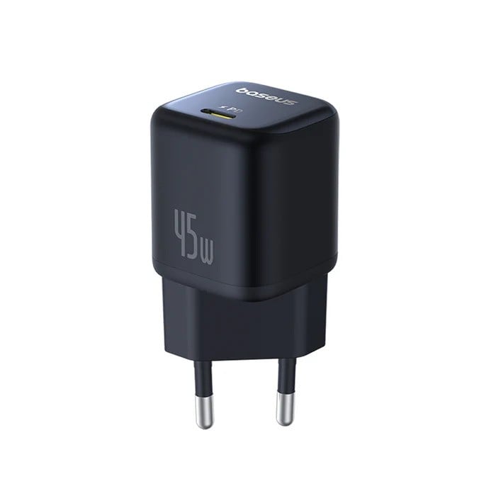 BASEUS 220V 45W, 1x USB-C, PicoGo GaN (cosmic black) – P10176800123-00 - Image 2
