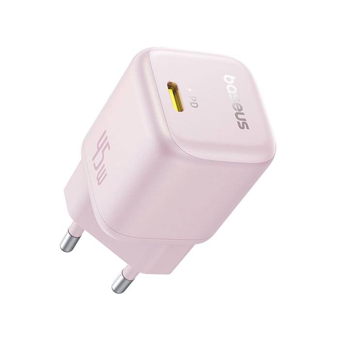 BASEUS 220V 45W, USB-C, PicoGo GaN pink – P10176800413-00