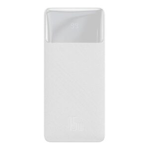 BASEUS Power Bank 10000mAh 15W, Bipow white – PPBD050002
