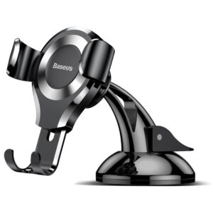 BASEUS Holder with suction cup, Osculum Gravity Mount silver – SUYL-XP0S