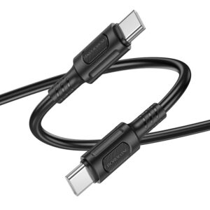 Borofone Cable BX111 Feliz – Type C to Type C – 60W 3A 1 μέτρο μαύρο
