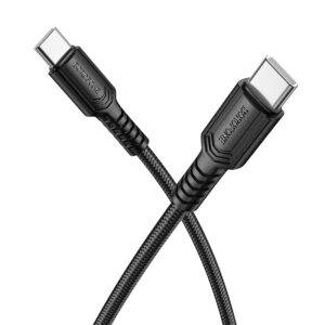 Borofone Cable BX116 Certain – Type C to Type C – PD 60W 3A 1 μέτρο μαύρο