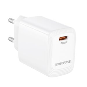 Borofone Wall charger BN28 Fuente – Type C – PD 30W white