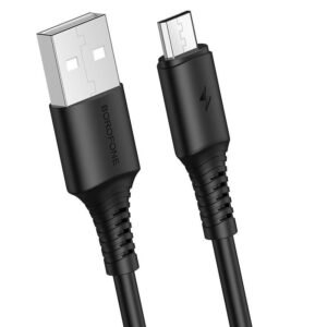 Borofone Cable BX47 Coolway – USB to Micro USB – 2,4A 1 μέτρο μαύρο