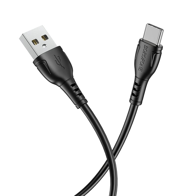 Borofone Cable BX51 Triumph – USB to Type C – 3A 1 μέτρο μαύρο