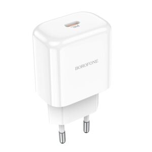 Borofone Wall charger BN3 Premium – Type C – QC 3.0 PD 2.0 20W white
