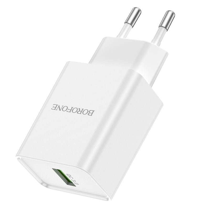 Borofone Wall charger BN5 Jingrui – USB – QC 3.0 18W white