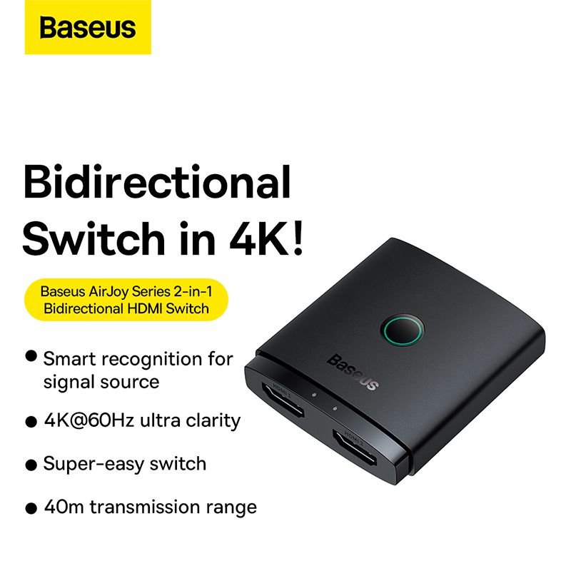 Baseus bidirectional HDMI switch AirJoy 2in1 - Image 3