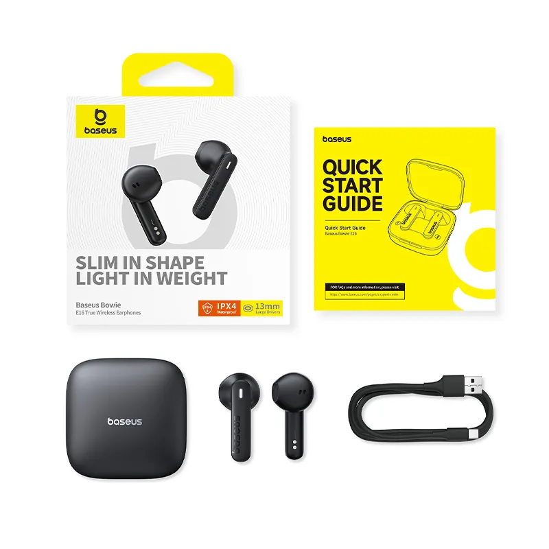 BASEUS Bluetooth HF Bowie E16 TWS (black) – A00061900113-01 - Image 8